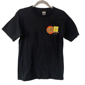 Santa Cruz SpongeBob Black Graphic Tshirt